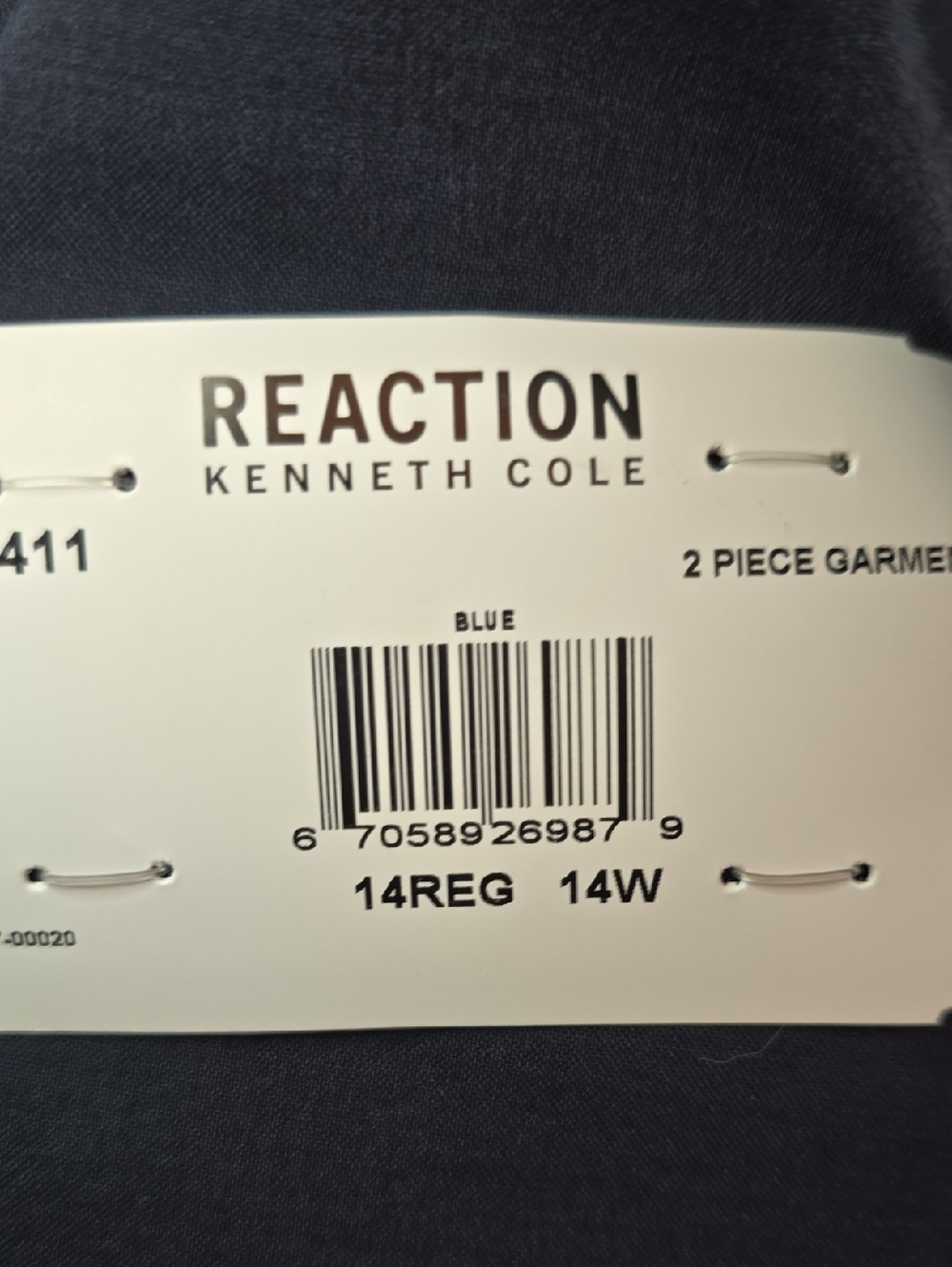 Reaction Kenneth Cole Boys 2 Piece Suit Set- NAVY BLUE - Picture 3 of 9